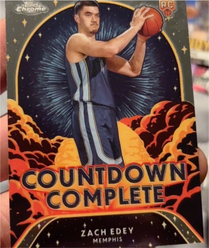 2024-25 Topps Chrome #CC-17 Zach Edey Countdown Complete — front