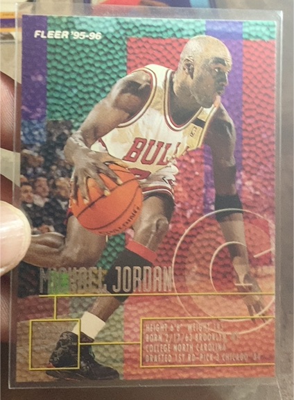 1995-96 Fleer #22 Michael Jordan — front