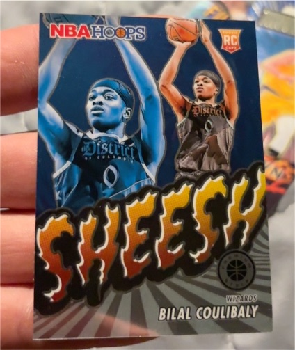 2023-24 Panini NBA Hoops Premium Stock #14 Bilal Coulibaly Sheesh Rookie — front