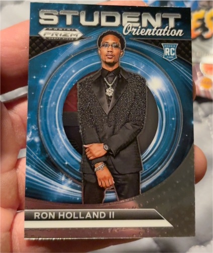 2024 Panini Prizm Draft Picks Student Orientation #1 Ron Holland II — front