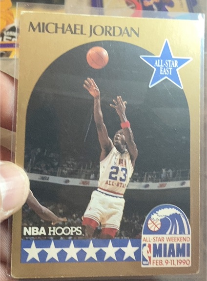 1990-91 NBA Hoops #5 Michael Jordan All-Star East — front