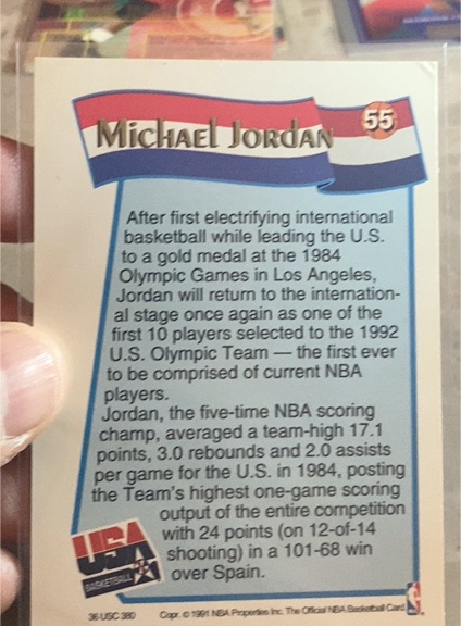 1991 Donruss #55 Michael Jordan — front