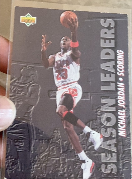 1993-94 Upper Deck #166 Michael Jordan Season Leaders Scoring — front