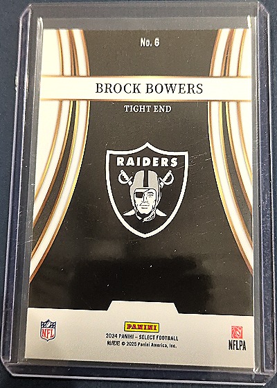 2024 Panini Select #6 Brock Bowers Turbocharged — back