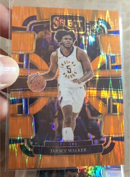 2023-24 Panini Select #86 Jarace Walker Orange Flash Prizm — front