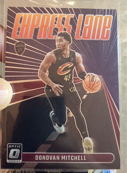 2023-24 Donruss Optic #19 Donovan Mitchell Express Lane — front