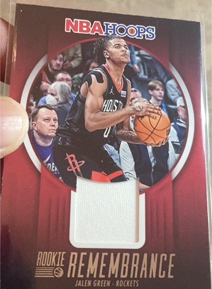 2023-24 Panini NBA Hoops Rookie Remembrance #RR-GRE Jalen Green — front