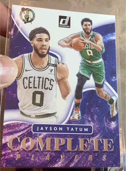 2021-22 Donruss Complete Players #13 Jayson Tatum Boston Celtics — front