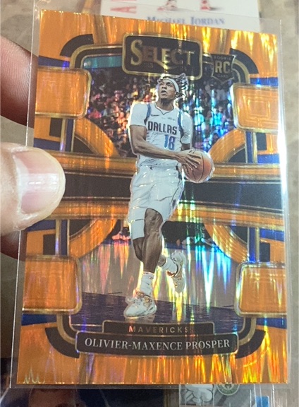 2023-24 Panini Select Concourse Orange Flash Prizm #? Olivier-Maxence Prosper — front