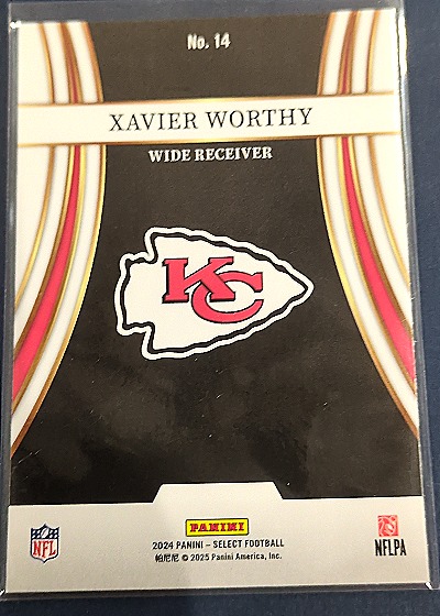 2024 Panini Select #14 Xavier Worthy Turbocharged — back