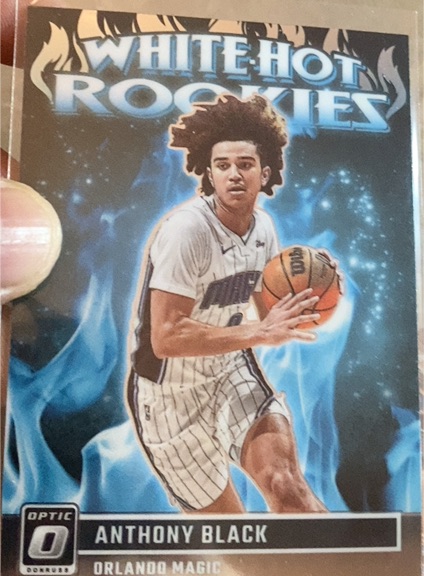 2023-24 Donruss Optic #1 Anthony Black White Hot Rookies — front