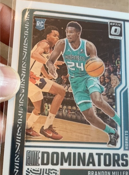 2023-24 Panini Donruss Optic #17 Brandon Miller Elite Dominators — front