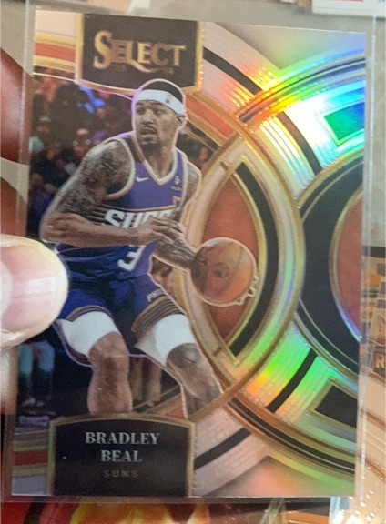 2023-24 Panini Select #154 Bradley Beal Silver Prizm Premier Phoenix Suns — front