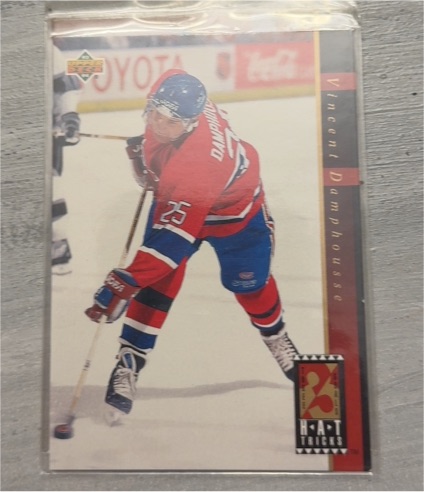 1993-94 Upper Deck Hat Tricks #HT8 Vincent Damphousse — front