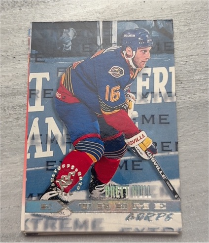 1995-96 Topps Stadium Club #EC183 Brett Hull — front