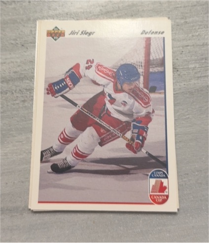 1991-92 Upper Deck #18 Jiri Slegr — front