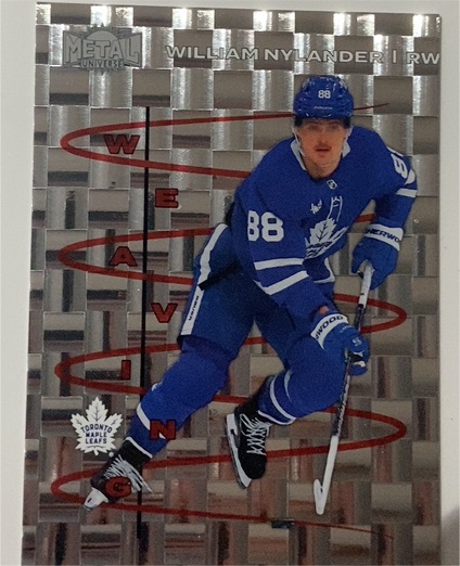 2024-25 Skybox Metal Universe Weaving #18 William Nylander — front