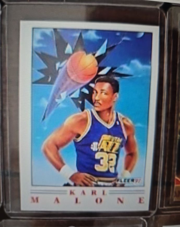 1991-92 Fleer Pro-Visions #5 Karl Malone Utah Jazz — front