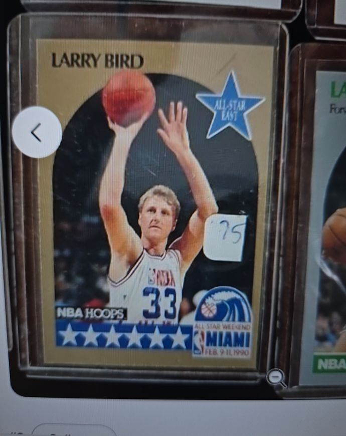 1990 NBA Hoops #2 Larry Bird All-Star — front