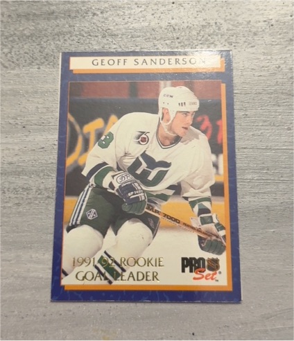 1992-93 Pro Set #11 Geoff Sanderson — front