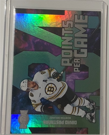 2024-25 UD SkyBox Metal Universe #PPG-20 David Pastrnak — front