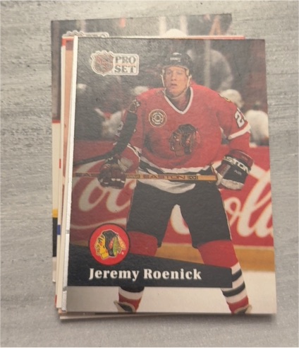 1991-92 Pro Set #40 Jeremy Roenick — front