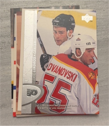 1996-97 Upper Deck #306 Eric Lindros Philadelphia Flyers — front