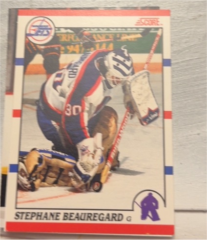 1990-91 Score #282 Stephane Beauregard — front