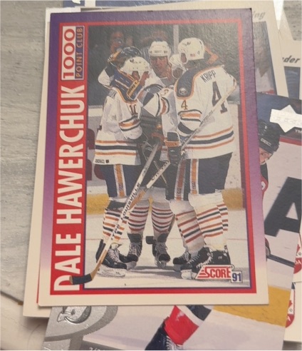 1991-92 Score American 1000 Point Club #376 Dale Hawerchuk — front