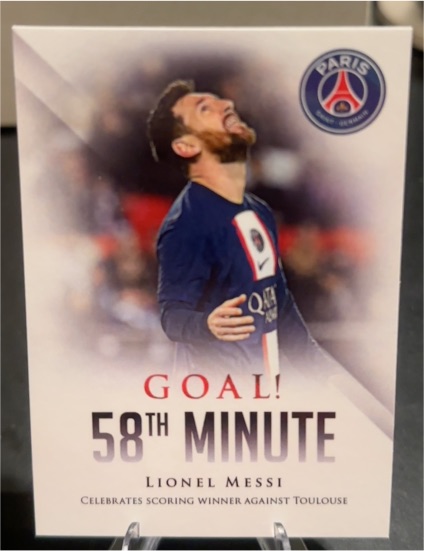 2023 Futera 58th Minute Goal! Lionel Messi — front