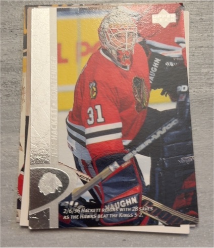 1996-97 Upper Deck #30 Jeff Hackett — front