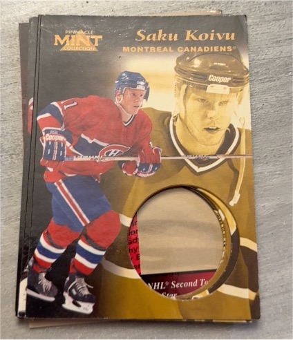 1996-97 Pinnacle Mint Collection Die-Cut #9 Saku Koivu — front