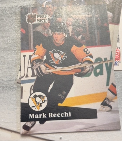 1991 Pro Set #184 Mark Recchi — front