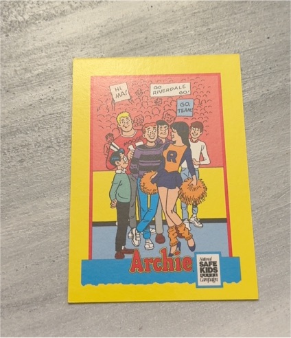 1991 Impel Archie Trading Card Treats Safe Kids Campaign — front