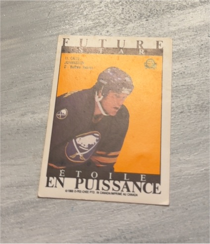1988 O-Pee-Chee Future Star Sticker #64 John Cullen — front