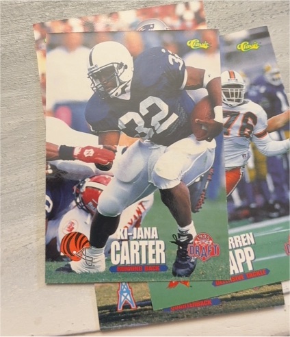 1995 Classic #67 Ki-Jana Carter Cincinnati Bengals Rookie Card — front