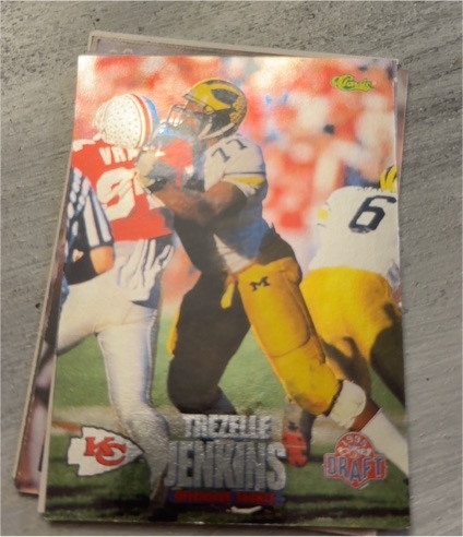 1995 Classic NFL Draft #37 Trezelle Jenkins — front