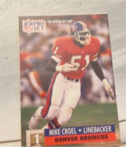 1991 Pro Set #1 Mike Croel — front