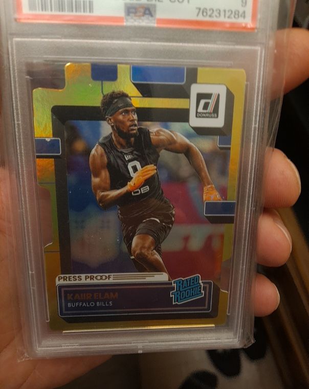 2022 Donruss #357 Kaiir Elam Rated Rookie Press Proof — front