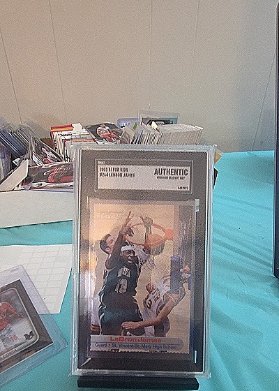 2003-04 Fleer #01 LeBron James Rookie Card — front