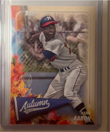 2024 Topps Update Series Autumn Tales #AT-39 Hank Aaron — front