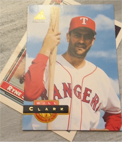 1994 Pinnacle #513 Will Clark — front
