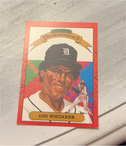 1990 Donruss Diamond Kings #16 Lou Whitaker — front