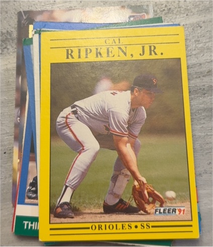 1991 Fleer #490 Cal Ripken Jr. — front