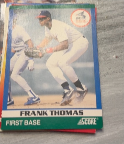 1991 Score 100 Rising Stars #78 Frank Thomas — front