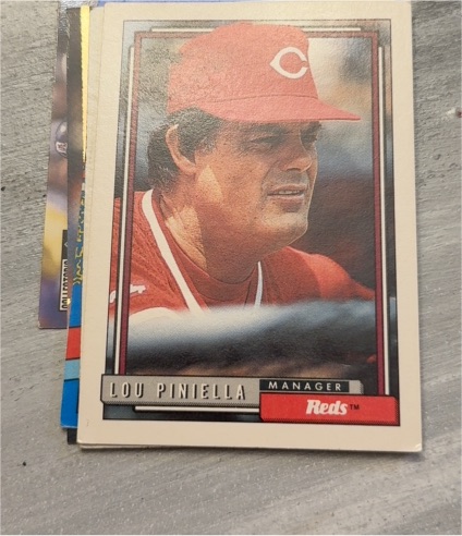 1992 Topps #321 Lou Piniella — front