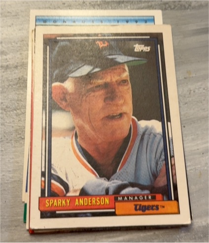 1992 Topps #381 Sparky Anderson — front