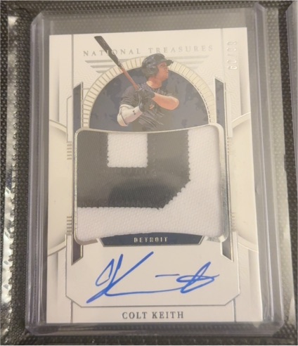 2024 Panini National Treasures Colt Keith Patch Auto — front