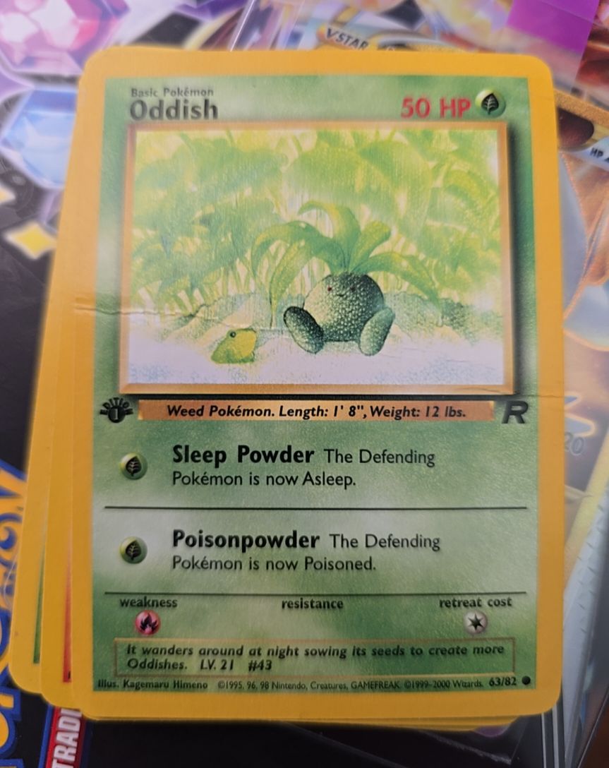 2000 Team Rocket #63 Oddish — front