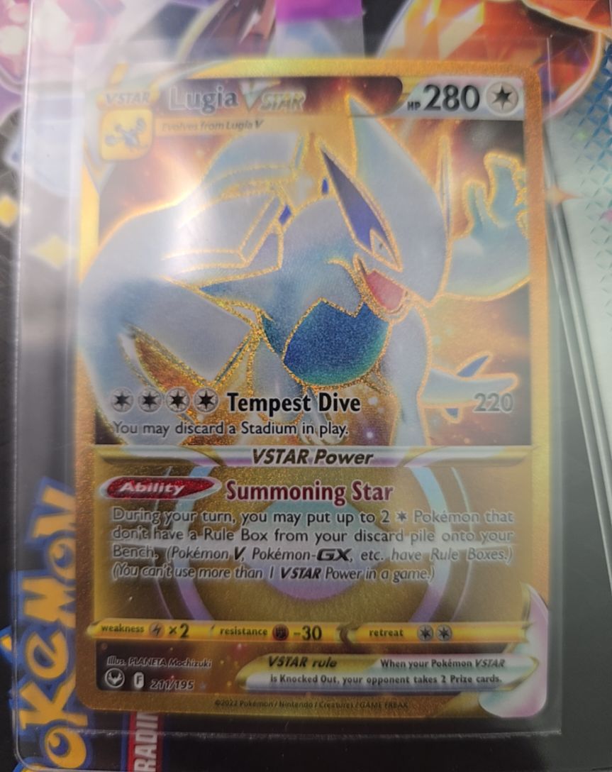 2022 Pokémon Sword & Shield Silver Tempest #211 Lugia VSTAR — front
